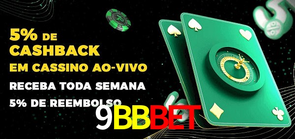 Promoções do cassino ao Vivo 9BBBET